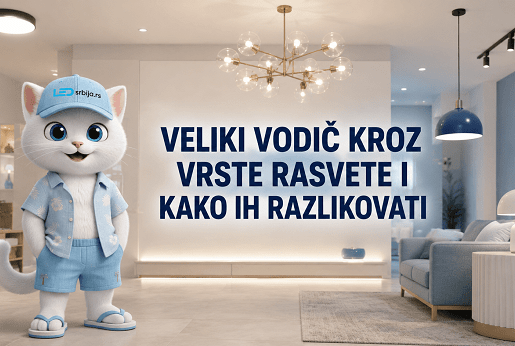 VELIKI VODIČ KROZ VRSTE RASVETE I KAKO IH RAZLIKOVATI