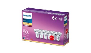 LED SIJALICA GU10 4.6W WW 2700K 6pack PHILIPS